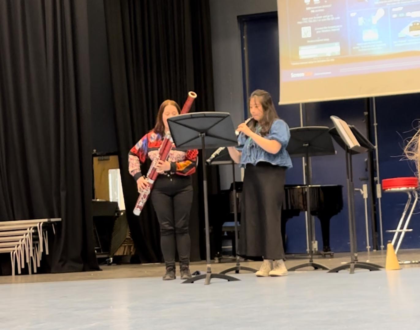 Reed’iculous Two leading a school workshop